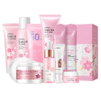 Sakura 9-in-1 Japanese Skincare Set – Deep Hydration & Brightening Kit
