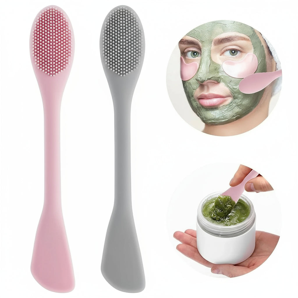 GlowSwipe™ | 2-in-1 Silicone Face Brush for Mask & Cleanser